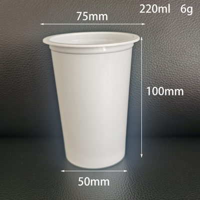 75mm 220ml disposable yogurt cups yogurt container with aluminum foil lids