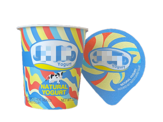 Plastic Yogurt Cup with Customizable Logo and Capacity 125ml