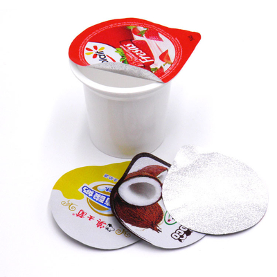 85mm PP Plastic Yogurt Cup 140ml Recyclable With Aluminium Foil Lid