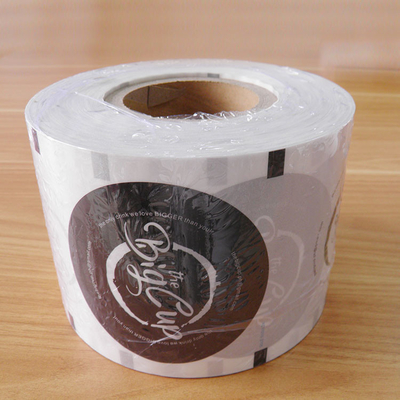 0.07mm Custom Bubble Tea Cup Milk Tea Sealer Film ISO For Ice Cream Packing