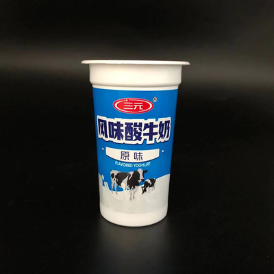 Disposable Ice Cream Parfait Plastic Yogurt Cup VODKA 230ml 8oz 90mm Foil Lid