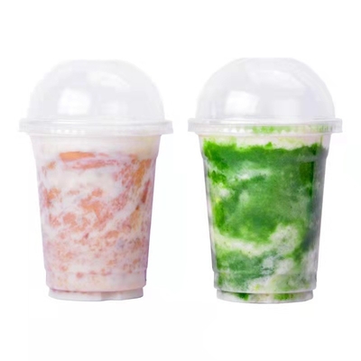 Disposable Bubble Milk Tea Plastic Cups 90ml 500ml ODM