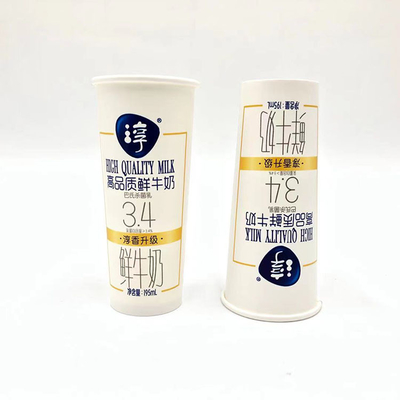 Single Wall Custom Logo Ice Cream 6oz Yogurt Packaging Cup Deform Proof Antiwear