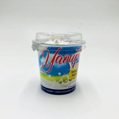 Container Set Plastic 125g Yogurt Cup With Custom Shrink Label