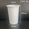 500ml 250G Plastic Polystyrene Yogurt Cup 7.5 * 10cm With Printing