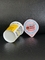 150ml plastic yogurt cup with foil lid and plastic lid