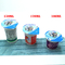 white Custom printed PP disposable smoothie milk /yogurt /Tea cup plastic cup with coloful lid