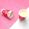 Oripack Strawberry Frozen Yoghurt Cups Precut Lid Individual 120ml