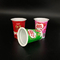 Odorless 125g Disposable Ice Cream White Plastic Coffee Cups With Lids For Cold Drinks