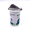 180ML PP food grade white cup for packaging milk/yogurt/juice with foil lid sealing