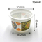 280ml pp cup seal with foil lid can package beverage and yogurt have white and transparent