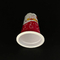 Food Grade 11oz Plastic Yogurt Cup 320ml With Aluminum Foil Lid