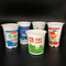 Food grade plastic cups 180ml  customized plastic yogurt milk drink cup with aluminum foil lid