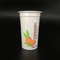 155ml Frozen yogurt cups plastic cups with aluminum foil lids
