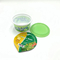 500ml PP plastic cup with lid and aluminum foil cover
