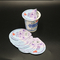 Die Cut 30mic 40mic Aluminum Foil Yogurt Lids Recyclable 74mm For Plastic Cup