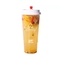 Custom Logo Disposable Milk Tea Plastic Cups 18oz 22oz 24oz Transparent