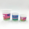 125ml plastic yogurt cup with foil lid and plastic lid