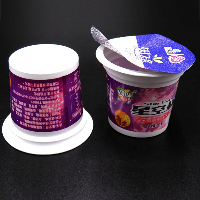 100ml food grade plastic cups plastic yogurt cup with lids plastic