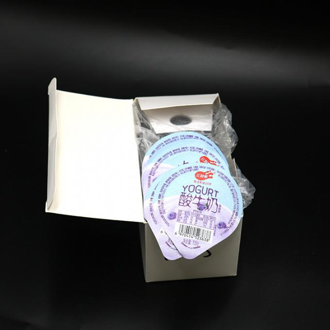Die Cut 30mic 40mic Aluminum Foil Yogurt Lids Recyclable 74mm For