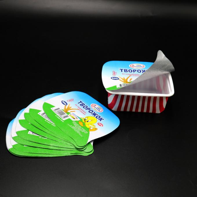Aluminium Yogurt Foil Lid Dairy Packaging Yoghurt Pot Lids 70 Micron